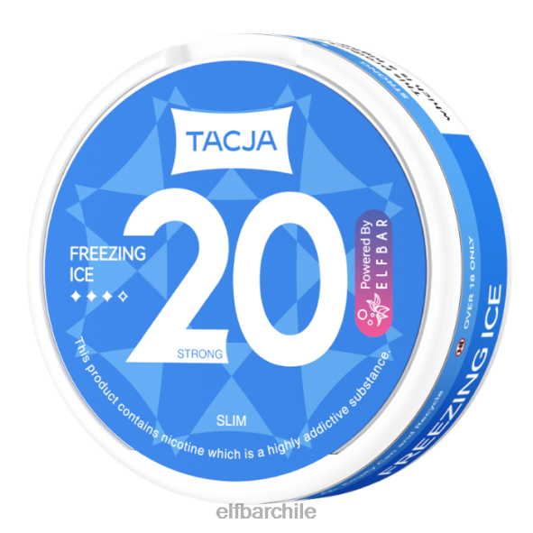 Bolsa de nicotina elfbar tacja - hielo congelado - 1 paquete - 20 mg/g original DS2DF230