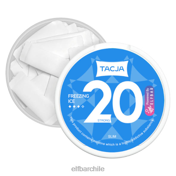 Bolsa de nicotina elfbar tacja - hielo congelado - 1 paquete - 20 mg/g original DS2DF230