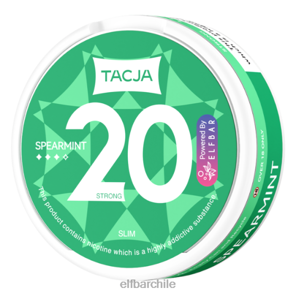 Bolsa de nicotina elfbar tacja - menta verde - 1 paquete - 18 mg/g original DS2DF226