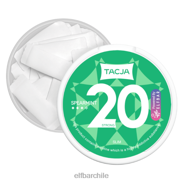 Bolsa de nicotina elfbar tacja - menta verde - 1 paquete - 18 mg/g original DS2DF226