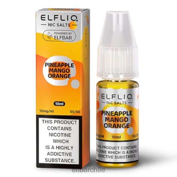elfbar elfliq sales nic - piña mango naranja - 10ml-10 mg/ml original DS2DF173