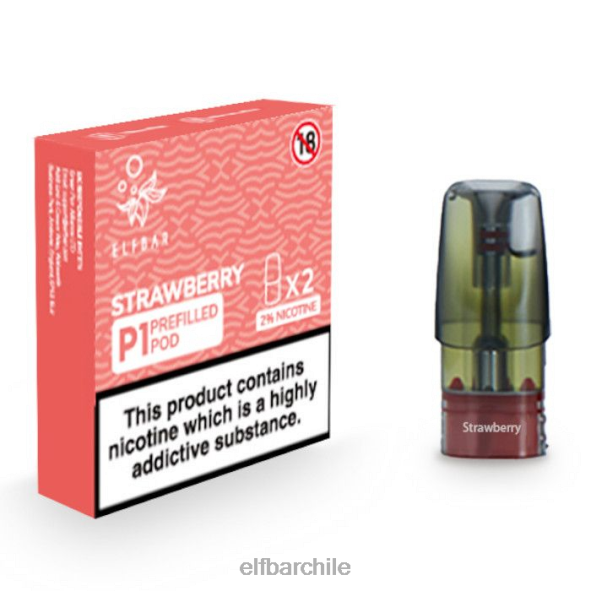elfbar mate 500 p1 cápsulas precargadas - 20 mg (paquete de 2) fresa DS2DF146