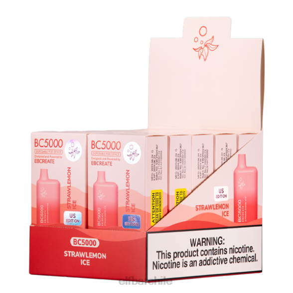 ELFBAR Hielo de fresa y limón bc5000 consumidor - 40 mg - individual DF54651