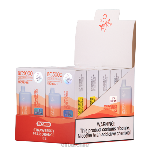 ELFBAR fresa pera naranja hielo bc5000 consumidor - 40 mg - individual DF54620