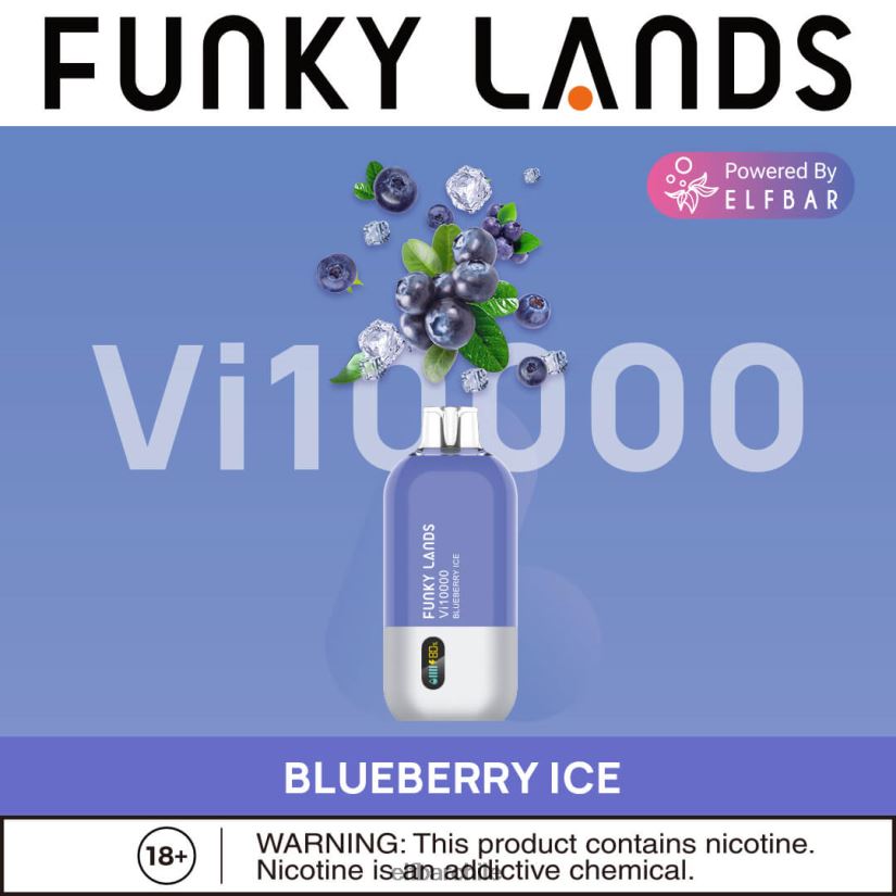 ELFBAR funky lands mejor sabor vape desechable vi10000 serie helada hielo de arándanos L84404151