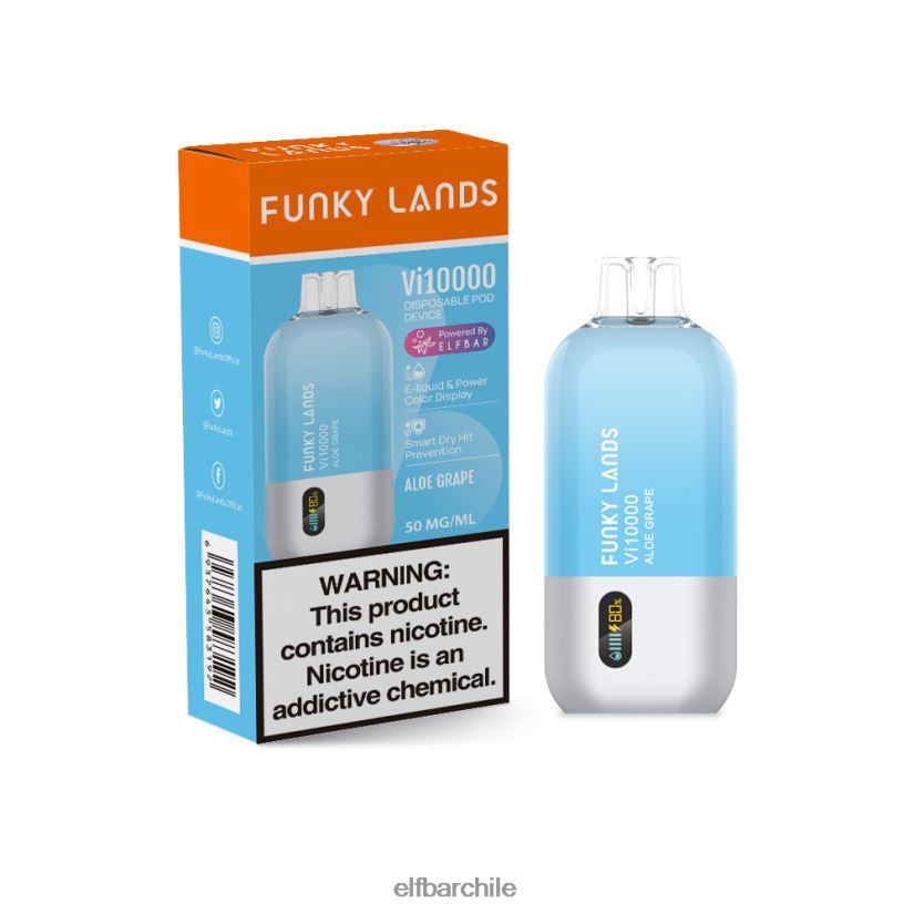 ELFBAR funky lands mejor sabor vape desechable vi10000 serie uva áloe uva L84404149
