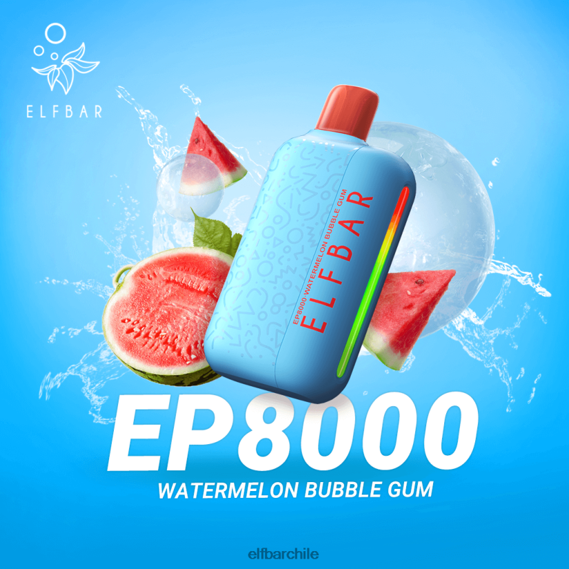 ELFBAR vape desechable nuevos soplos ep8000 chicle de sandía L8440466