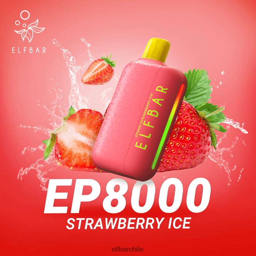 ELFBAR vape desechable nuevos soplos ep8000 hielo de fresa L8440476