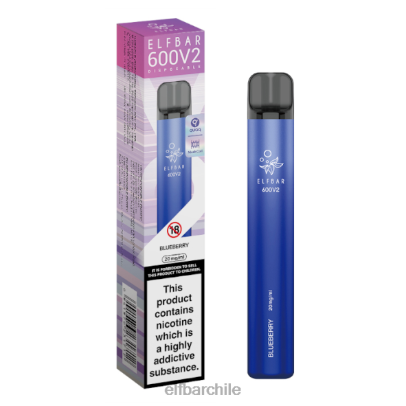 Vaporizador desechable elfbar 600v2 - 20 mg arándano DS2DF1