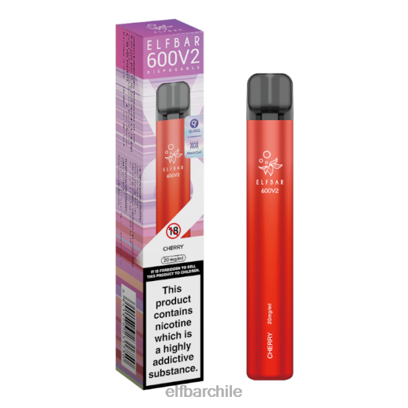 Vaporizador desechable elfbar 600v2 - 20 mg cereza DS2DF5