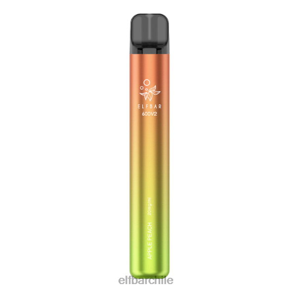 Vaporizador desechable elfbar 600v2 - 20 mg durazno manzana DS2DF11