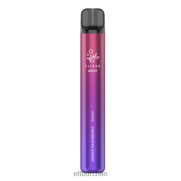 Vaporizador desechable elfbar 600v2 - 20 mg frambuesa uva DS2DF24