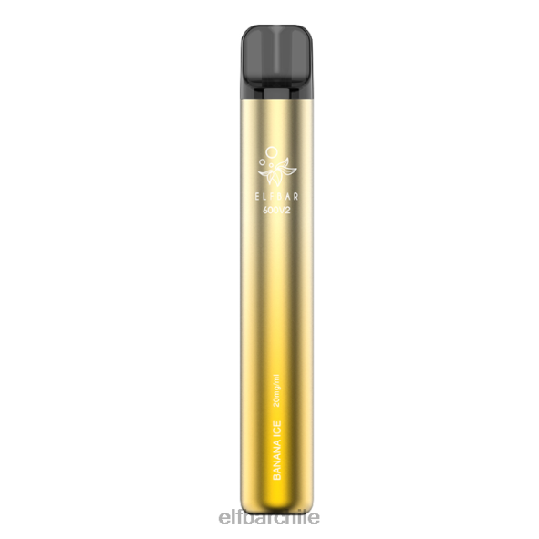 Vaporizador desechable elfbar 600v2 - 20 mg hielo de plátano DS2DF9