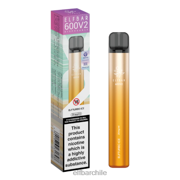 Vaporizador desechable elfbar 600v2 - 20 mg hielo elfturbo DS2DF28