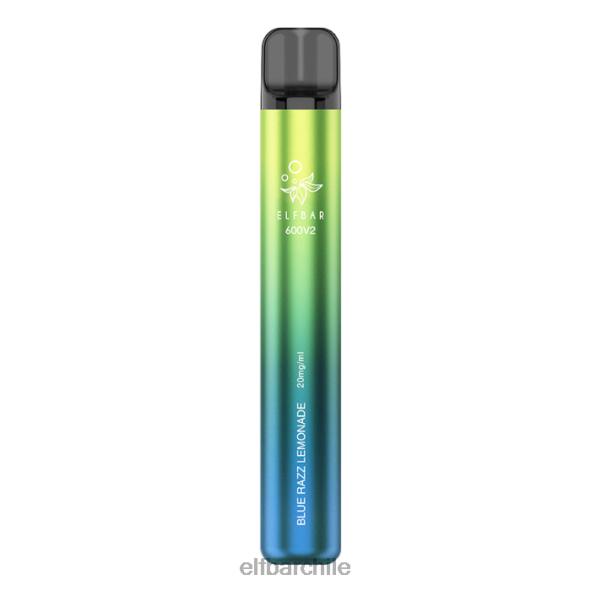 Vaporizador desechable elfbar 600v2 - 20 mg limonada azul razz DS2DF13
